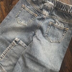Kith Light Wash Elastic Waist Kids Jeans
